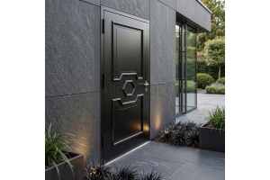 Aluminum Black door
