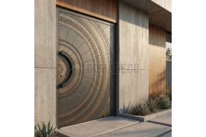 Aluminum front door with Liquid Metal