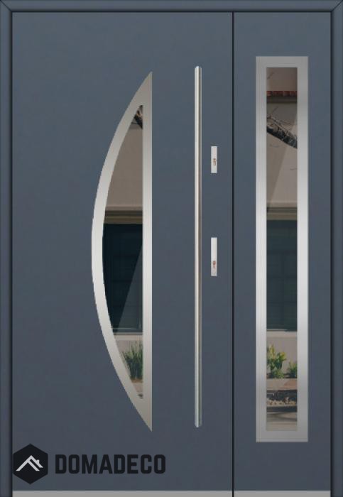 Fargo 22 DB - contemporary front door with side panel