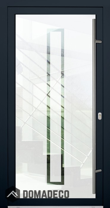 LIM Glass S9 - origin frosted front door with transparent decor