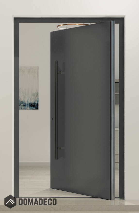 PIVOT Basic - smooth aluminium pivot front door