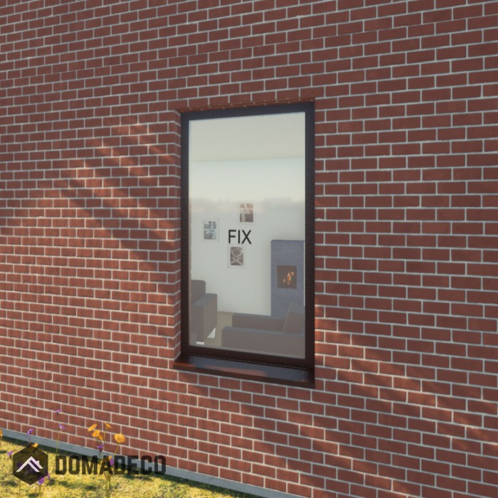 AL86-S1 - fixed aluminum window