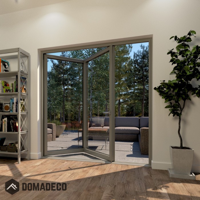 2 panels Aluminum Bifold Doors