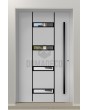 LIM 09E - aluminum single modern entry door