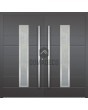 LIM 12C double - modern double aluminum front door with glass