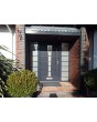 Fargo door with left and right sidelights - aluminum entry door