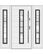 Fargo 12C T - stainless steel front door with two side panels