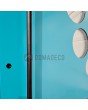 LIM 12E - modern aluminum front door with circles glass