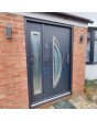 Fargo 22 DB - contemporary front door with side panel