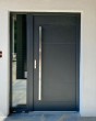 Fargo door with left sidelight (view from the outside) - aluminum front door for homes