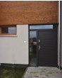 Fargo door with left and top sidelight (view from the outside) - aluminum front door for homes