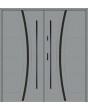 Fargo 40 double - french stainless steel large front door
