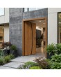 Golden oak single external front doors
