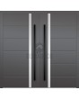 LIM 41 double -  aluminum double front door with strip
