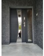 Fargo door with right sidelight (view from the outside) - aluminum front door for homes