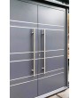 anthracite modern double aluminum door