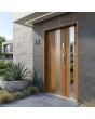 Turners oak front door with side panel