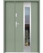Sta Amerigo Uno - stainless steel contemporary door with side panel