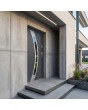 Anthracite single steel external door