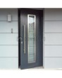 anthracite secure aluminum front doors with glass