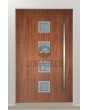 LIM AP08 - hurricane resistant modern aluminum front door