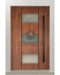 LIM AP13 - thermally insulated modern aluminum entry door with glass