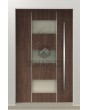 LIM AP13 - thermally insulated modern aluminum entry door with glass