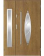 Sta Aries Duo - stainless steel front door with frame with side panel