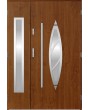 Sta Aries Duo - stainless steel front door with frame with side panel