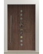 LIM Arlekin - aluminum front entrance door with ten small windows