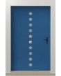 PIVOT Arlekin - aluminum large pivot door with ten small glass