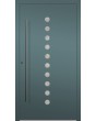 LIM Arlekin - aluminum front entrance door with ten small windows