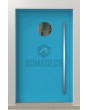 LIM Bila - exterior security aluminium door with circle window