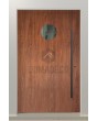LIM Bila - exterior security aluminium door with circle window