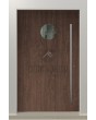LIM Bila - exterior security aluminium door with circle window