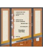Fargo 37 T - stainless steel front door with two side panels
