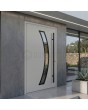 Grey modern aluminum door 