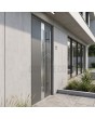 anthracite modern aluminum front door for home
