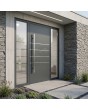 LIM C9 - entry front door with left and right glass panel