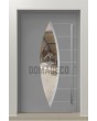 PIVOT C11 - aluminum exclusive pivot door with with oval glass