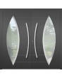 LIM C11 double - high strength aluminum double main door with glass