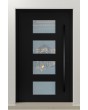 LIM C2 - aluminum entry hinged door with four glass
