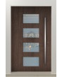 LIM C2 - aluminum entry hinged door with four glass