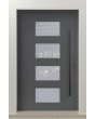 PIVOT C2 - aluminum pivot door with four glass