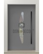 LIM C20 - aluminum storm entry door with glass