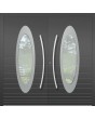 LIM C22 double - modern double aluminum front doors with oval glass