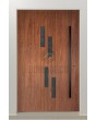 LIM C25 - modern aluminium entrance door with vertical windows