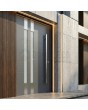 anthracite modern entry aluminum door