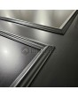 PIVOT CL11 - glazed traditional aluminum pivot door with decorative frame