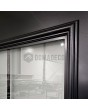 LIM CL06 double - classically styled traditional aluminum hinged door with glass